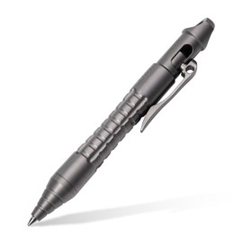 TACRAY Titanium Bolt Action Mini Pen, Pocket Size EDC Pen, Mini Keychain Pen, Small Lanyard Clip Pen with Short-sized LAMY Brand Refill