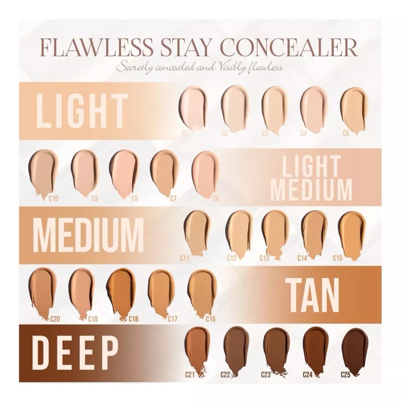 Beauty Creations Corrector Cobertura Completa Flawless Stay Beauty Creations Tono