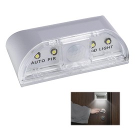 Door Keyhole Light PIR Infrared IR Wireless Door Lock Lamp,Door Key Light with Auto Sensor Motion Detector,Stick-On Night Lights ideal for Front Door Hallway Closet Drawer Indoor Outdoor,Silver