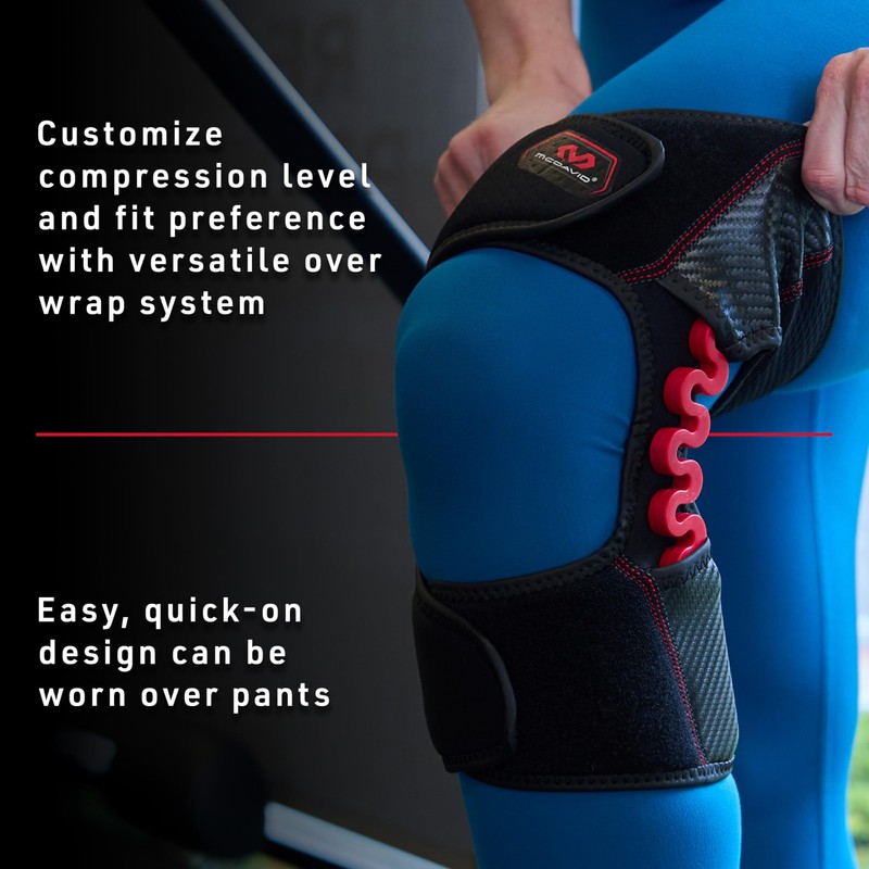 NRG Knee Over Wrap w/Spring Hinge Black L