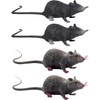 4 Pcs Toy Rat Fake Rat Set, Halloween Prank Props