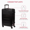 SwissGear 8020 Eclipse Hardside Expandable Luggage with Spinner Wheels, Black,