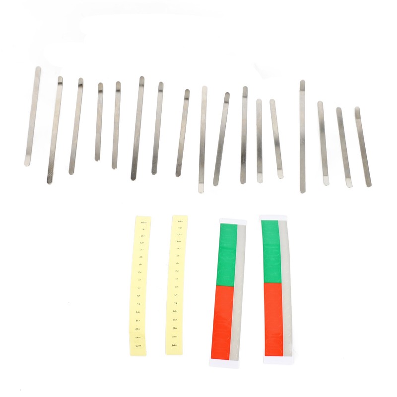 17 Keys Thumb Piano Keys Replacement Kit Manganese Steel for