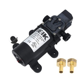 IEIK 12 Volt Diaphragm Pump 3LPM 0.8 GPM 100PSI Self Priming Sprayer Pump 12V DC Fresh Water Pump Water Pressure Switch for RV Camper Marine Boat Lawn (30W)