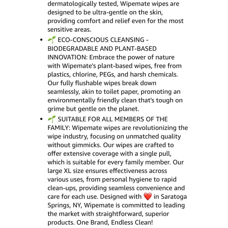 Wipemates Wipemate Flushable Wipes 126 Count Minty Fresh