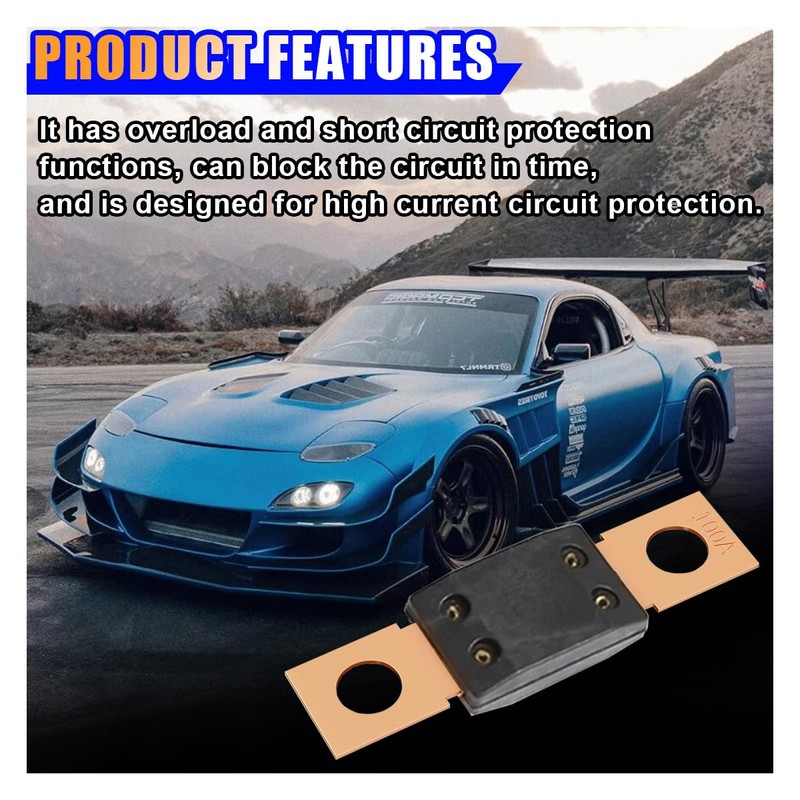100A 32V MEGA/AMG Bolt Down Fuse, High Current Bolt-on Fuse,