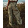 PEIHOT Low Rise Striped Denim Pants for Women Pull On