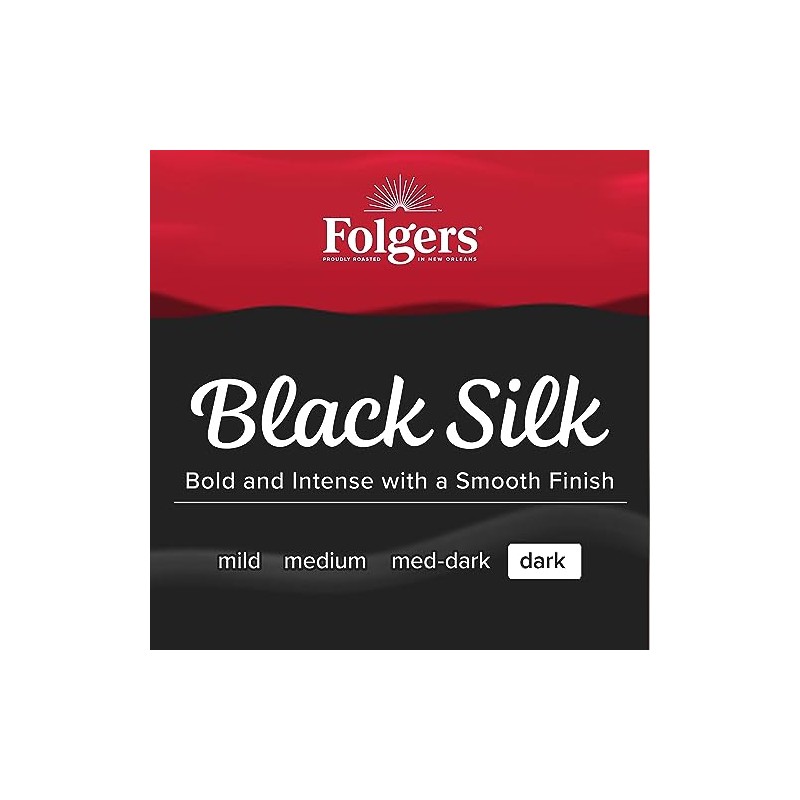 Folgers Café Molido Tostado Oscuro Black Silk, Bote De 22.6