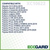 ecogard xc10622 Premium cabina Filtro de Aire, 1 Pack