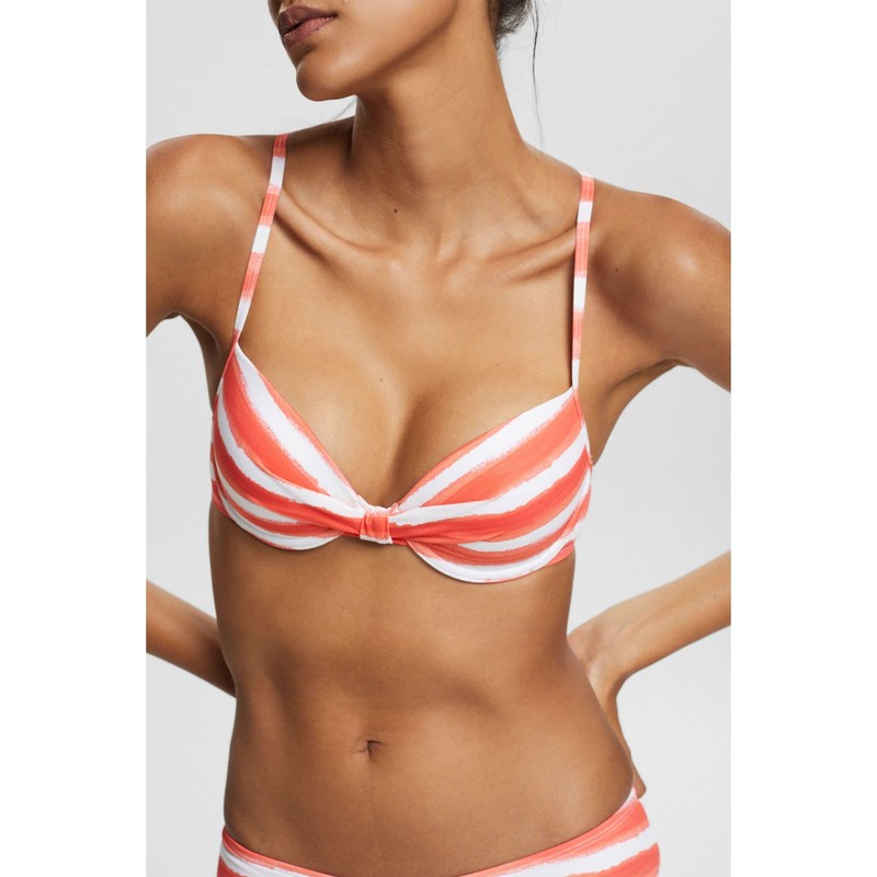 ESPRIT Women's Cabrillo Beach RCS pad.Bra Bikini, Coral 3, 38C,