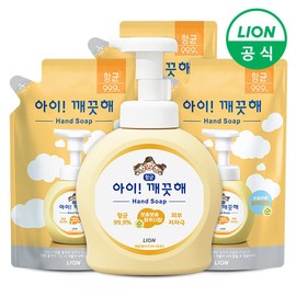 I'm Clean [On] I'm Clean 1 container 490ml + 3 refills 450ml, 3. Green grapes 1 490ml + 3 450ml / 아이깨끗해 [On] 아이깨끗해 용기 490ml 1개+리필 450ml 3개, 3.청포도 490ml 1개+450ml 3개