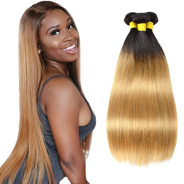 UKSHL J1B27 ST Human Hair Bundles 161820