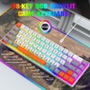 Snpurdiri 60% Percent Gaming Keyboard, Ergonomic Compact RGB Backlit Small