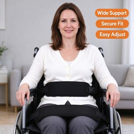 Wheelchair Safety Belt for Waist Support – Adjustable Quick-Release Padded Lap Strap for Daily Wheelchair Use