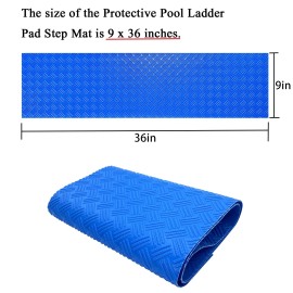 SKARUMMER Swimming Pool Ladder Mat - Protective Pool Ladder Pad Step Mat with No