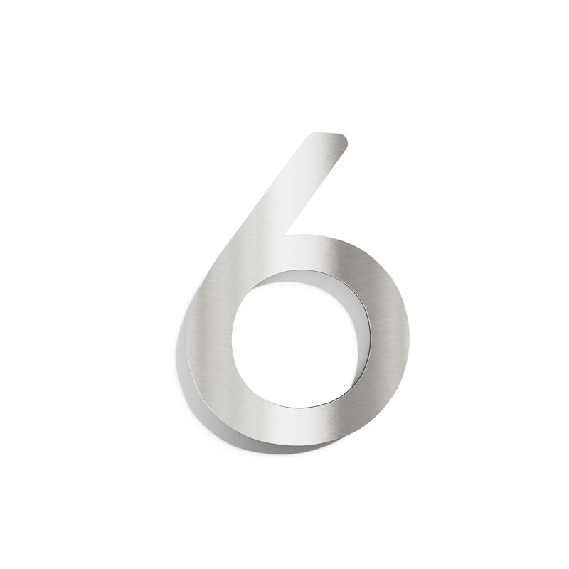 Modern Stainless Steel House Number N-01 N-03 (No. 6, 200