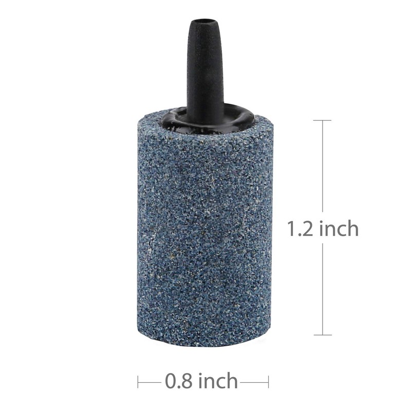 Pawfly 10 PCS Air Stone Cylinder 1.2 Inches Bubble Diffuser