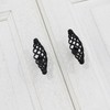 Pxyelec Muted Black Birdcage Nest Twist Cabinet Wardrobe Door Handle