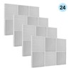 24pcs/pack Studio Foams Sound Insulation Foam Sound Absorbing Panels Soundproof