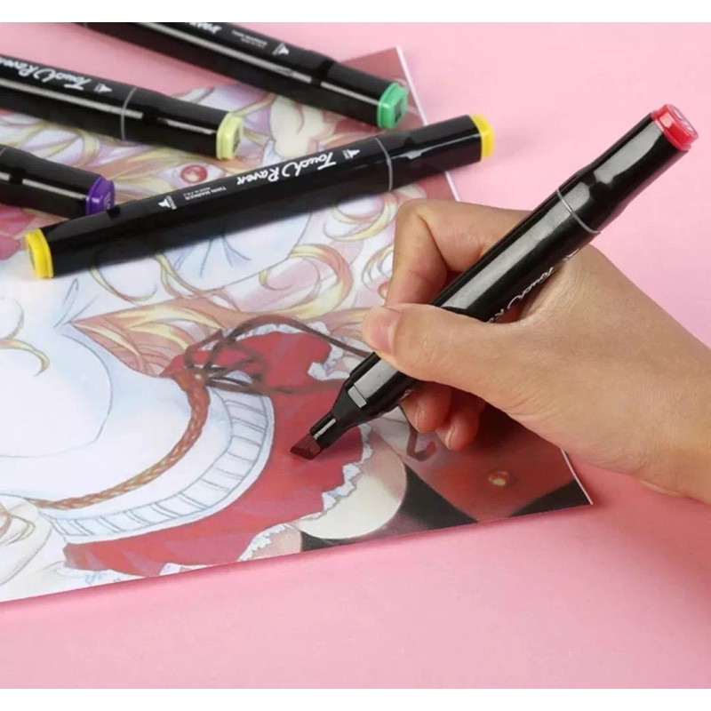 CL 24 Plumones Permanentes Doble Punta Magic Art Semi Profesion