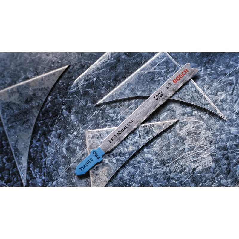 Bosch 3X PRO Metal Thin T121GFC Jigsaw Blade (for Steel
