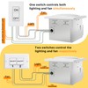 FWASTT Bathroom Exhaust Fan with Light UL and HVI Certified