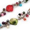 Avalaya Multicoloured Imitation Pearl, Bead and Shell Long Necklace -