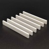 Vencetmat 6Pcs Blank & Uncut Guitar Bridge Saddles White Color