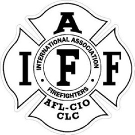 2 Inch Reflective IAFF White Firefighter Maltese Cross Firefighter Sticker