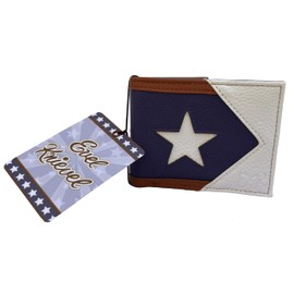 Z Wind Ups Evel Knievel Signature Men’s Wallet - Bifold Leather Wallet with Evel Knievel Logo - Stylish Gift for Fans & Collectors