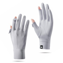 SHUVZARI Women's Gloves, Sunshade, Women’s Gloves, For Spring and Summer, Thin, Cooling Gloves, UV Shielding Effect, Anti-Slip, Breathable, Smooth to the Touch, UV Protection, Smartphone Touchable,