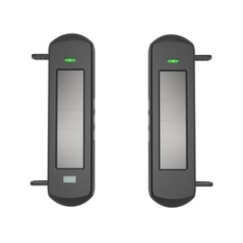 HTZSAFE Solar Wireless Outdoor Photoelectric 3 Beam Sensor Waterproof(IP66) Wireless Transmission Range Up To 1/2 Mile Infrared Detection Range Up To 300 Feet