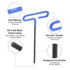 sourcing map T Handle Hex Key Wrench 4mm Metric Long