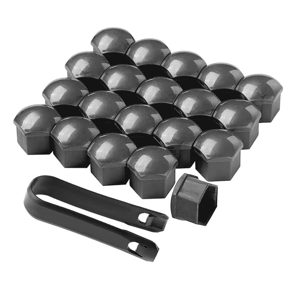 QitinDasen Pack of 20 17 mm Car Wheel Nut Covers,