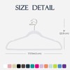 HOUSE DAY White Velvet Hangers 20 Pack, Non Slip Clothes