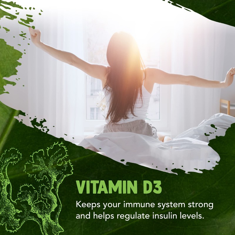 Vegan Vitamin D3 4000iu and Vitamin K2 MK7 100µg High