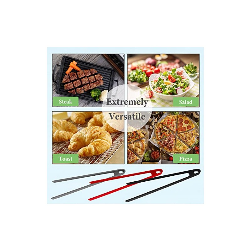 3PCS Silicone Kitchen Tongs Set - Perfect for Cooking &