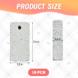 HZJPIN 18 Pcs Small Animal Pet Lava Bites Chews Toy Mineral Calcium Stone Bunny Teeth Grinding Block for Hamster Chinchilla Rabbit Squirrel Rat Parrot Guinea Pig