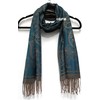 GFM® Pashmina Style Scarf -S1-Teal-(DRV)(Pash-2054-TLKEK)