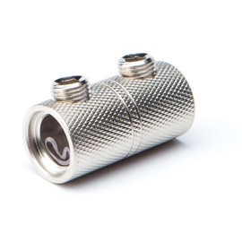 Harmony Audio HA-WC0 Car Stereo Power or Ground 1/0 Gauge Wire Splice Coupler - Nickel Plated