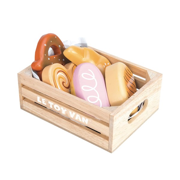 Le Toy Van Honeybake Wooden Bakers Basket Market Crate