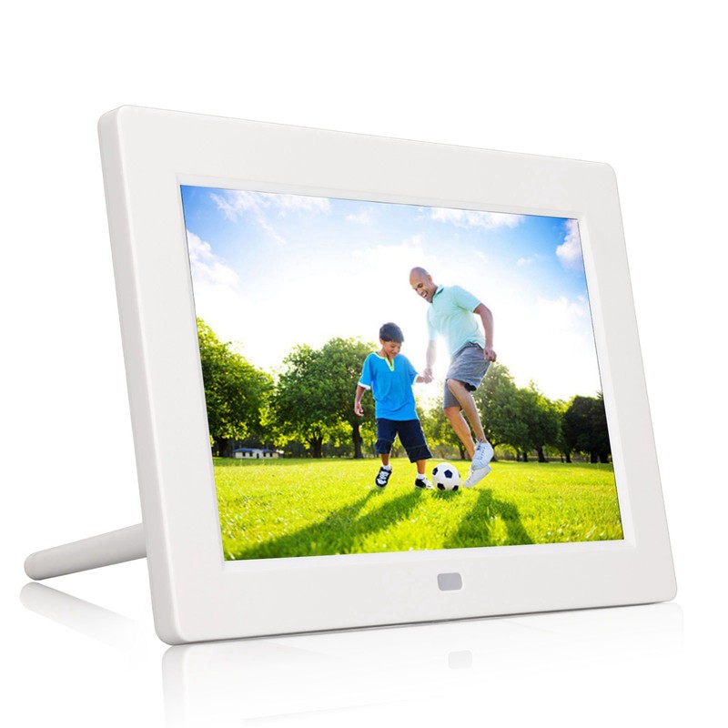Digital Photo Frame 8in 1280x800 Support MP3 MP4 HD Video