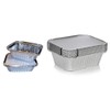 TrifyCore Home Supplies 50 X Silver Foil Food Trays/Dishes/Containers &