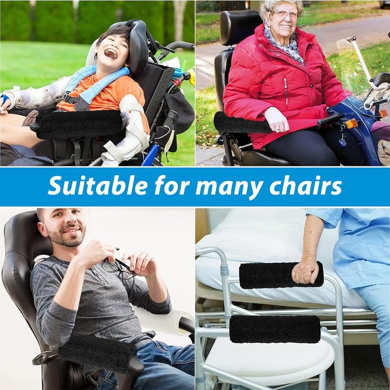 HASTHIP 2 Piezas Almohadillas para reposabrazos de Silla Acolchado Suave
