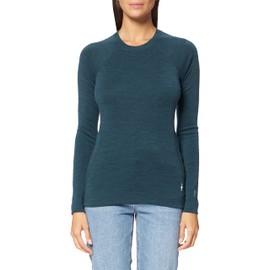 Smartwool Women's Merino 250 Baselayer Crew Boxed Base Layer Top, Twilight Blue Heather, L