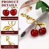 Cherry Charm for Purse, Cute Keychain Charms, Cherry Bag Charm