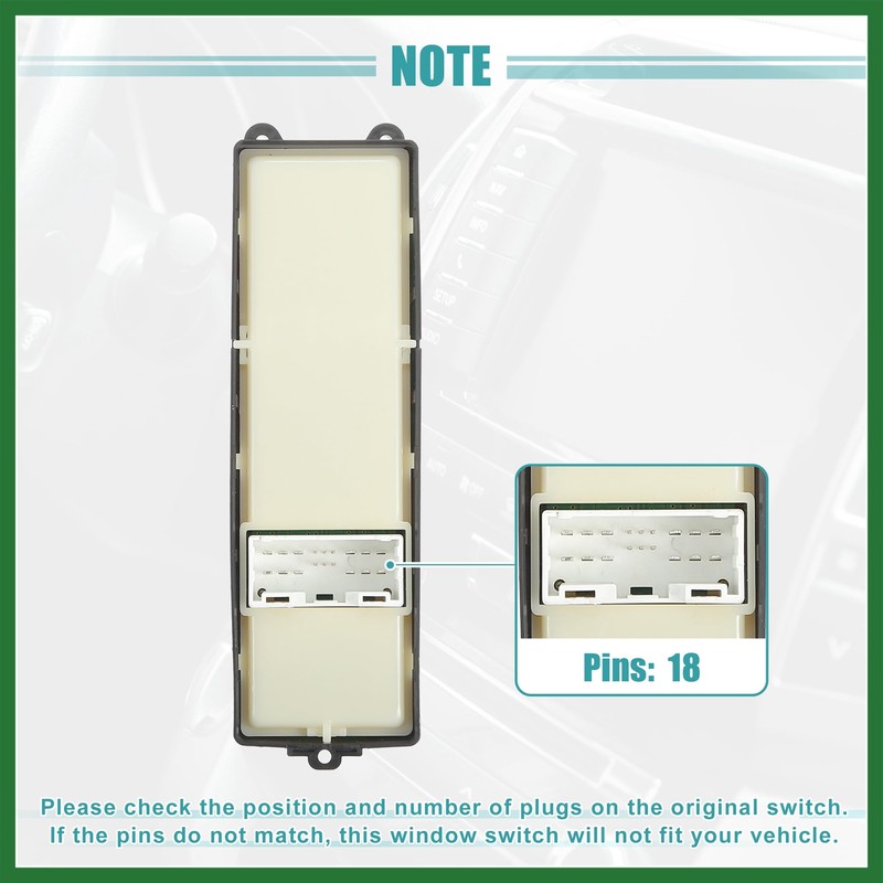 Motoforti Driver Side Power Window Switch for ISUZU D-MAX PICK-UP