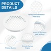 PATIKIL 60 mm Circular Soffit Vent, 20 Pcs Stainless Steel