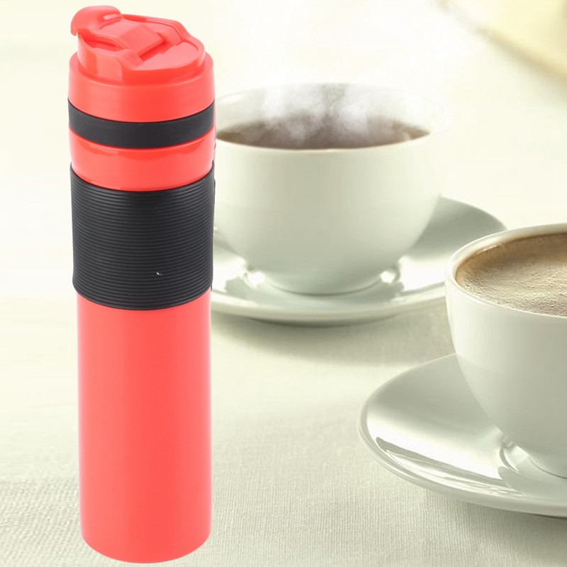 350ml Portable Coffee Press Bottle Tea Coffee Maker Drinking Water