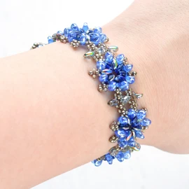 MIYUKI Beads Kit Super Duo Beads Accessories Kit Blue Shell Bracelet BFK-456